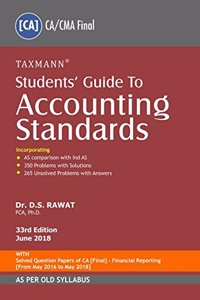 Students' Guide to Accounting Standards (CACMA Final) (As Per Old Syllabus) (33rd Edition June 2018)