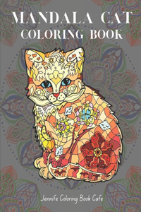 Mandala Cat Coloring Book