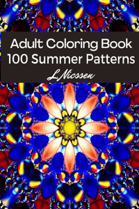 100 Summer Patterns Adult Coloring Book