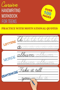 Cursive Handwriting Workbook for Teens