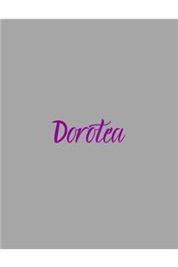 Dorotea: notebook with the name on the cover, elegant, discreet, official notebook for notes, dot grid notebook,