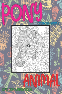 Coloring Books Animal - Cute Colouring Book - Pony