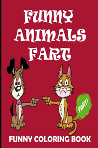 Funny Animals Fart Funny Coloring Book