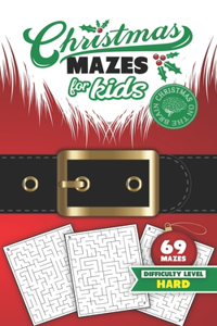 Christmas Mazes for Kids 69 Mazes Difficulty Level Hard