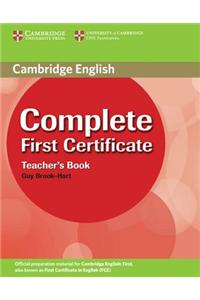 Complete First Certificate: Teacher's Book