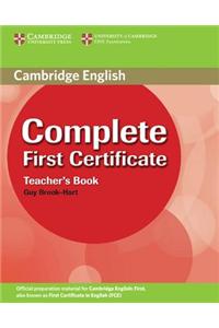 Complete First Certificate: Teacher's Book