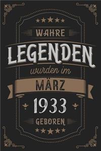 Wahre Legenden wurden im März 1933 geboren