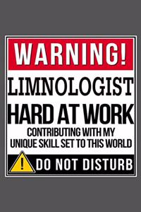 Warning Limnologist Hard At Work