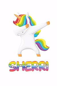 Sherri: Sherri 6x9 Journal Notebook Dabbing Unicorn Rainbow