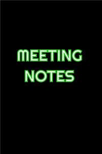 Meeting Notes