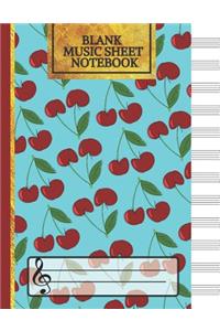 Blank Music Sheet Notebook