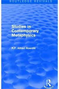 Studies in Contemporary Metaphysics