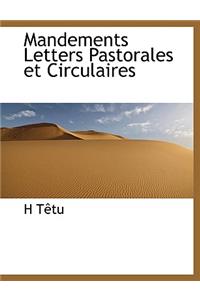 Mandements Letters Pastorales Et Circulaires