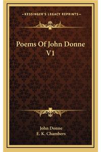 Poems Of John Donne V1