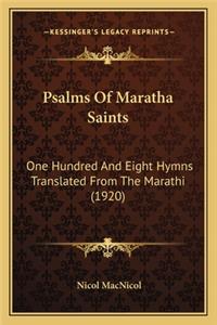 Psalms Of Maratha Saints