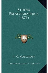 Studia Palaeographica (1871)