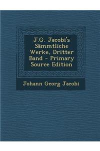 J.G. Jacobi's Sammtliche Werke, Dritter Band