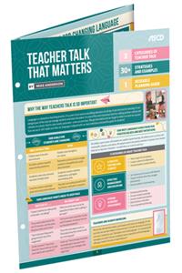 Teacher Talk That Matters (Quick Reference Guide 25-Pack)