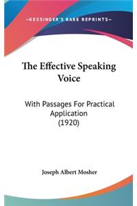 Effective Speaking Voice