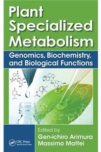 Plant Specialized Metabolism: Genomics, Biochemistry, and Biological Functions
