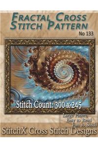 Fractal Cross Stitch Pattern - No. 133