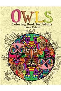 Owls Coloring Book For Adults