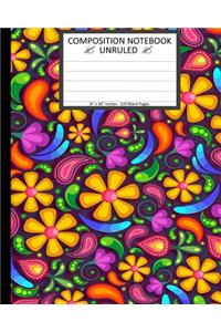 Unruled Composition Notebook 8