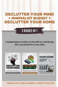 Declutter Your Mind + Minimalist Budget + Declutter Your Home