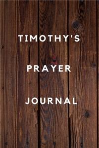 Timothy's Prayer Journal