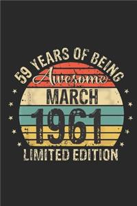 Born March 1961 Limited Edition Bday Gifts