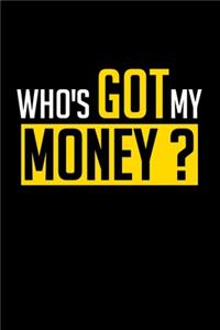 Who's Got My Money Journal For Entrepreneur Hustler Self-Employed