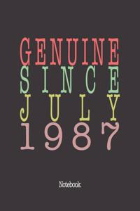 Genuine Since July 1987