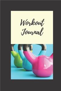 Workout Journal / Fitness Log Book / Exercise Gym Planner, Diary ( 6 x 9, 100 pages, softcover )