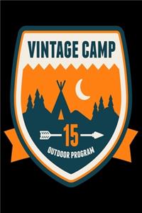 Vintage Camp 15 Outdoor Program