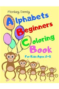 Alphabets Beginners Coloring Book