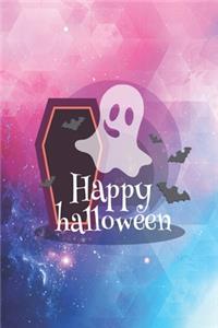 Happy Halloween - Ghost, Bats, Coffin - Journal
