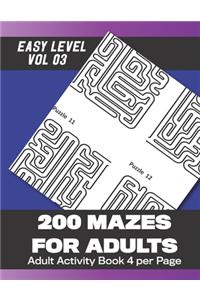200 Mazes for Adults