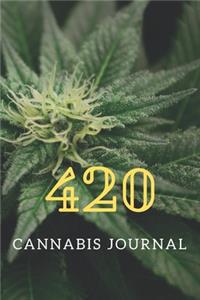 420 Cannabis Journal: Personal and Medical Marijuana Use Diary for Edibles, Flowers and Concentrates (6"x9" Journal Logbook)