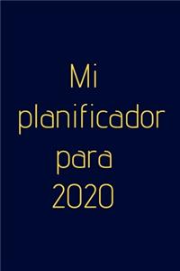 Mi planeador para 2020 - ¡planificador semanal!