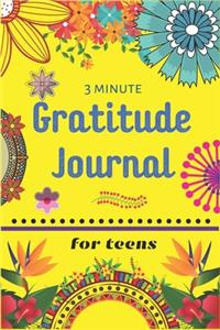 3 Minute Gratitude Journal for Teens