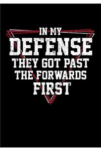 Defencemen Hockey Season Statistics Journal In My Defense They Got Past The Forwards First: Kids Hockey Analytics For Boys & Girls (Defencemen, Centers or Wingers)