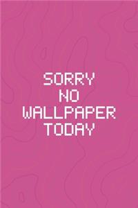 Sorry No Wallpaper Today