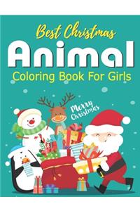 Best Christmas Animal Coloring Book for Girls