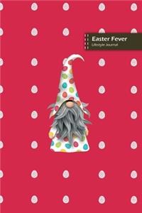 Easter Fever Lifestyle Journal, Blank Write-in Notebook, Dotted Lines, Wide Ruled, Size (A5) 6 x 9 In (Pink)