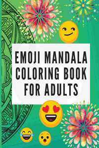 Emoji Mandala Coloring Book for Adults