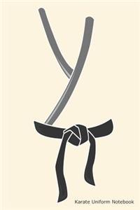 Karate Uniform Notebook