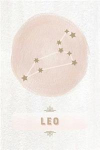 Leo: Zodiac Journal with Pink Constellation Painting Cover