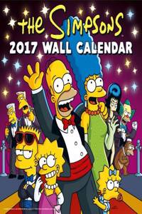 The Simpsons Official 2017 Square Calendar