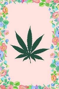 Cannabis Weed Marijuana Leaf Journal Notebook