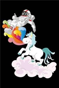 Astronaut Riding Unicorn Space Galaxy Astronomy
